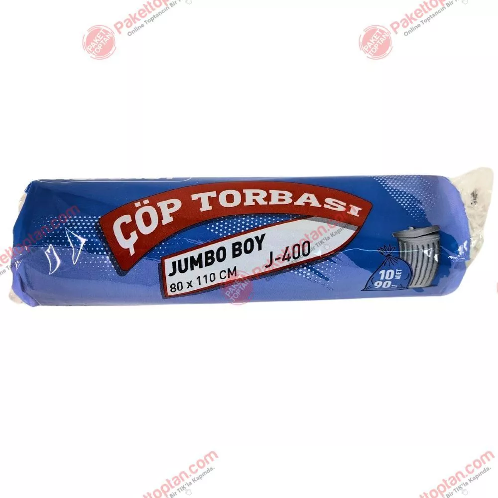 Asplast Çöp Torbası Jumbo Boy 400 Gr 90 Lt 80x110 Cm 10 Adetli