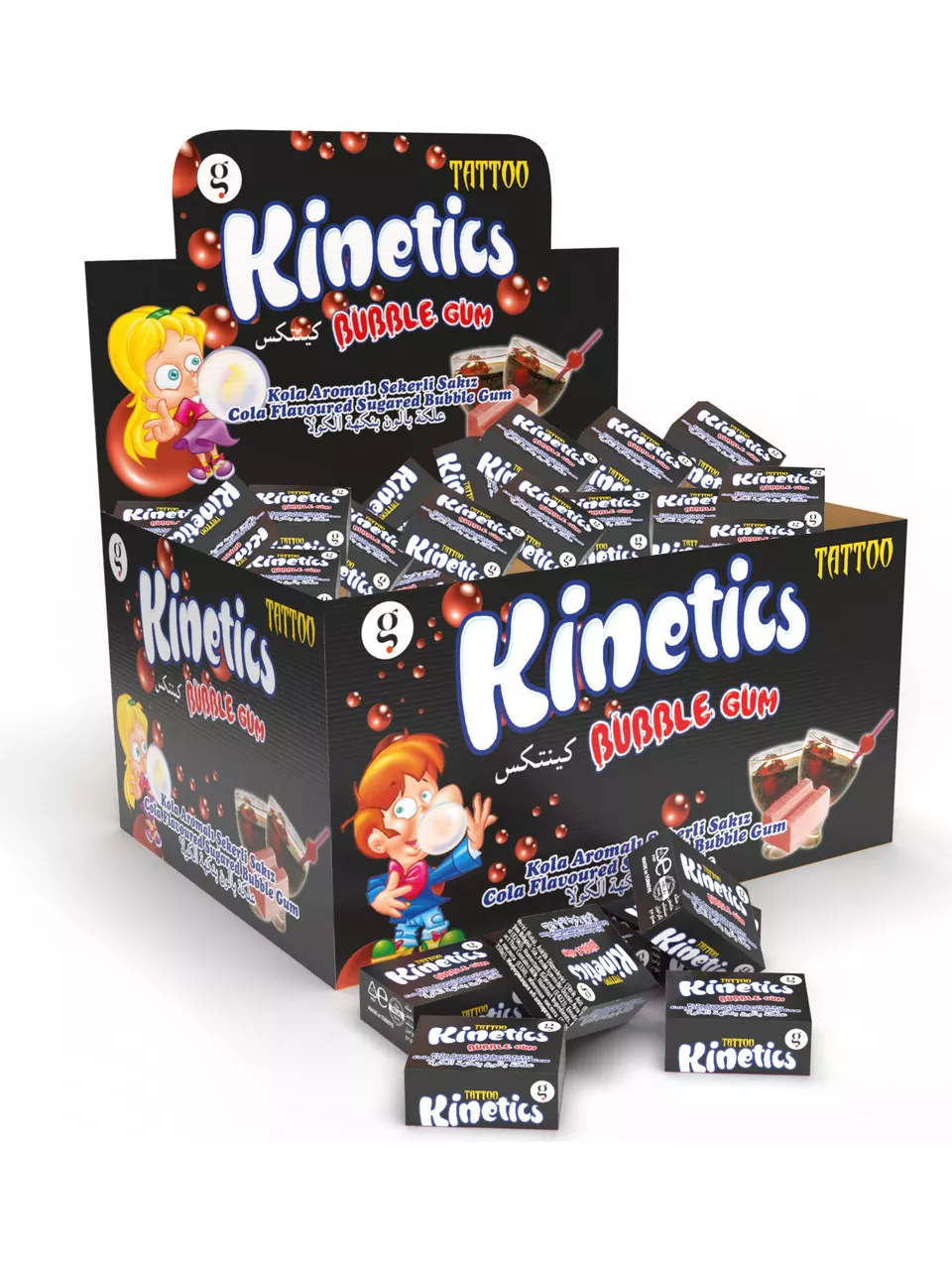 Kinetics 100 lü Şekerli Sakız Kola Aromalı