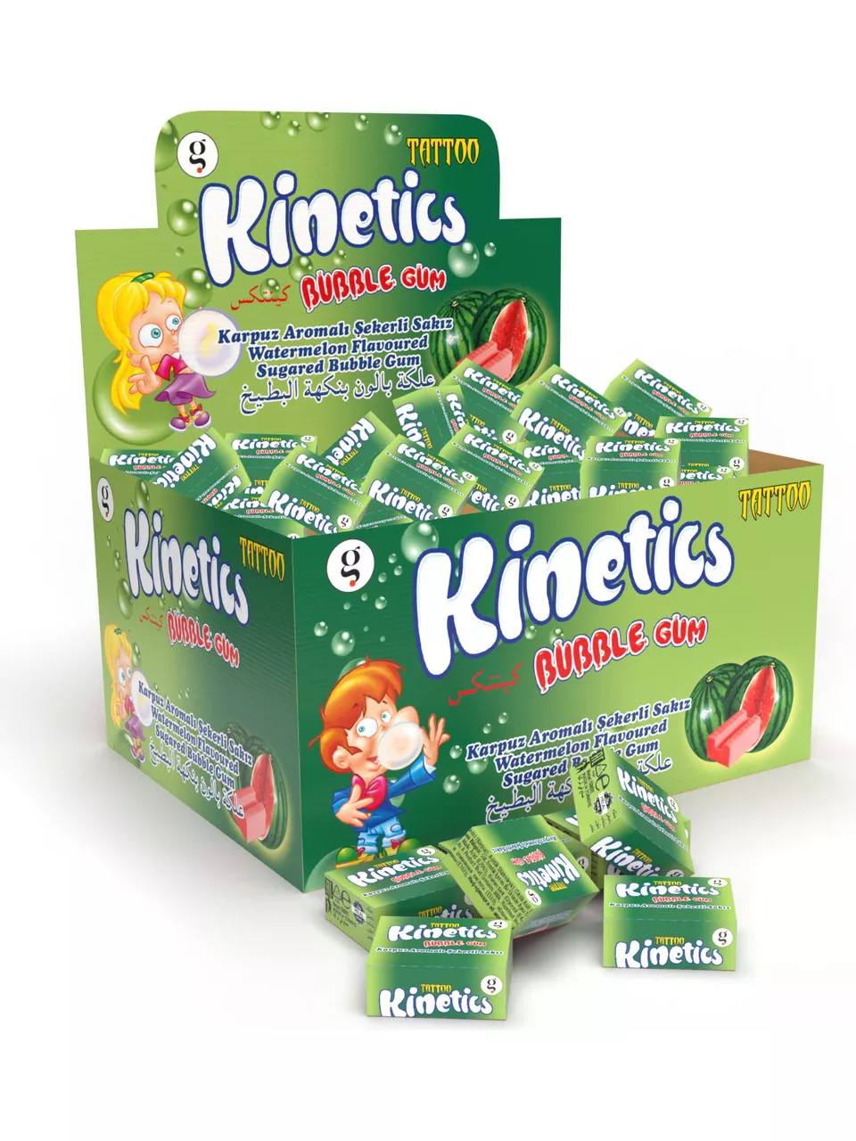 Kinetics 100 lü Şekerli Sakız Karpuz Aromalı