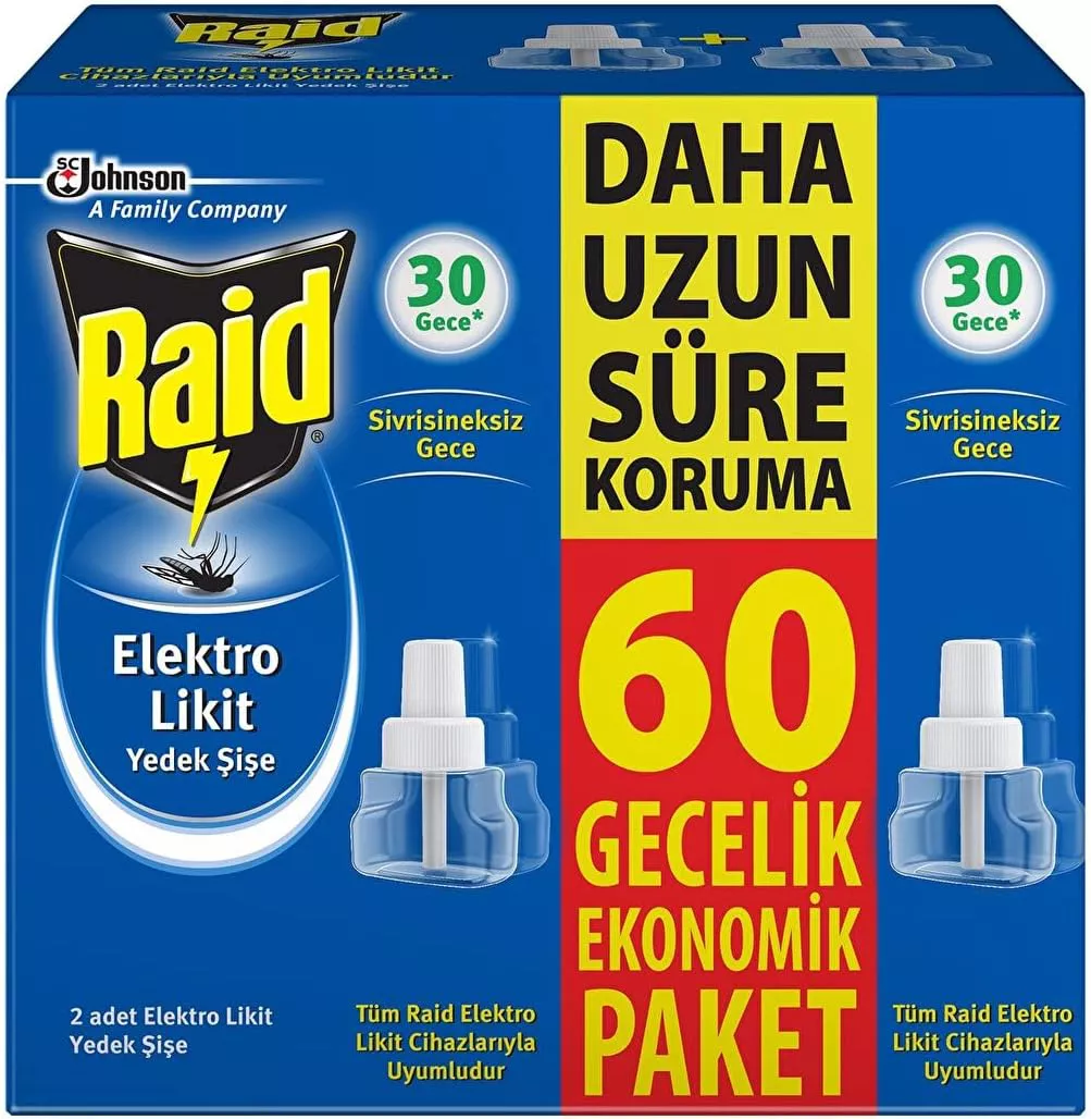 Raid 60 Gece Elektro Likit Yedek Şişe