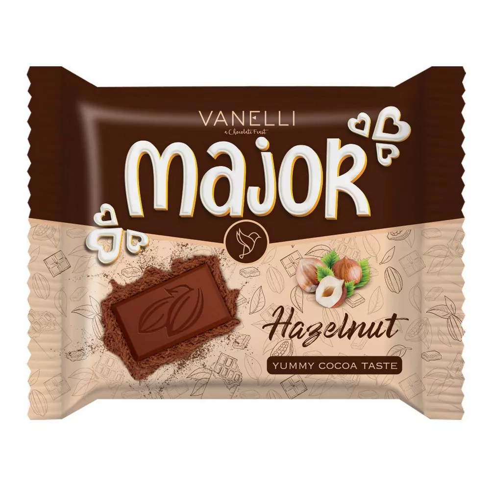 Vanelli Major Hazelnut 40 Gr Kare Kokolin