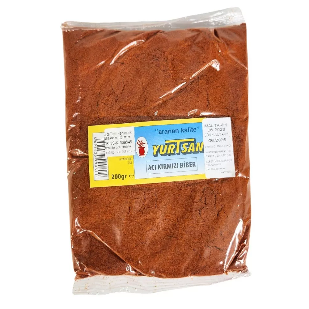 Yurtsan Acı Kırmızı Biber 200 Gr