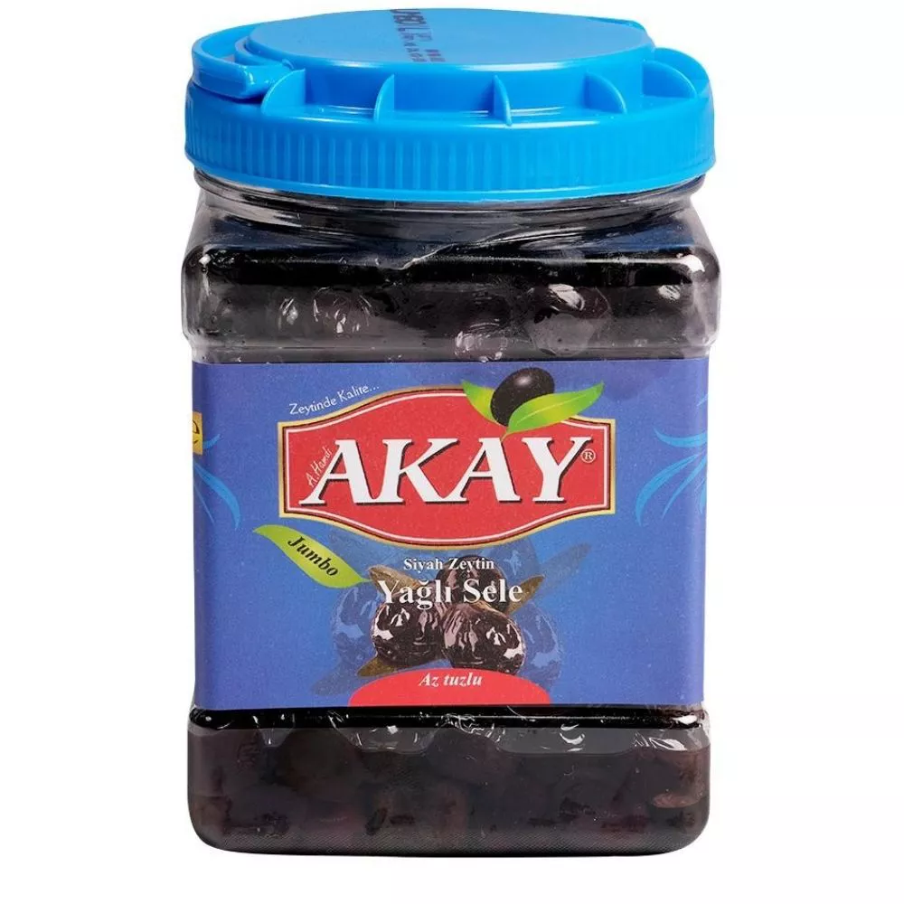 Akay 1 Kg Pet Siyah Zeytin 231-260 L