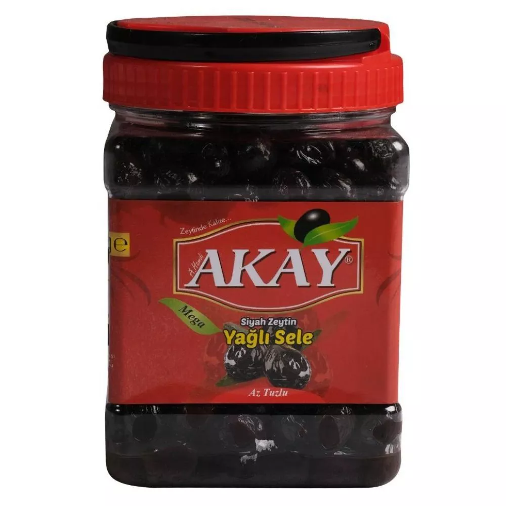 Akay 1 Kg Pet Siyah Zeytin 261-290 M