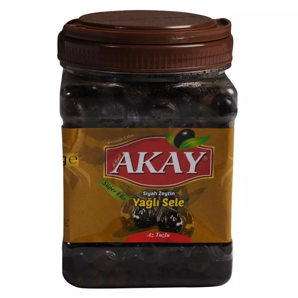 Akay 1 Kg Pet Siyah Zeytin 321-350 XS