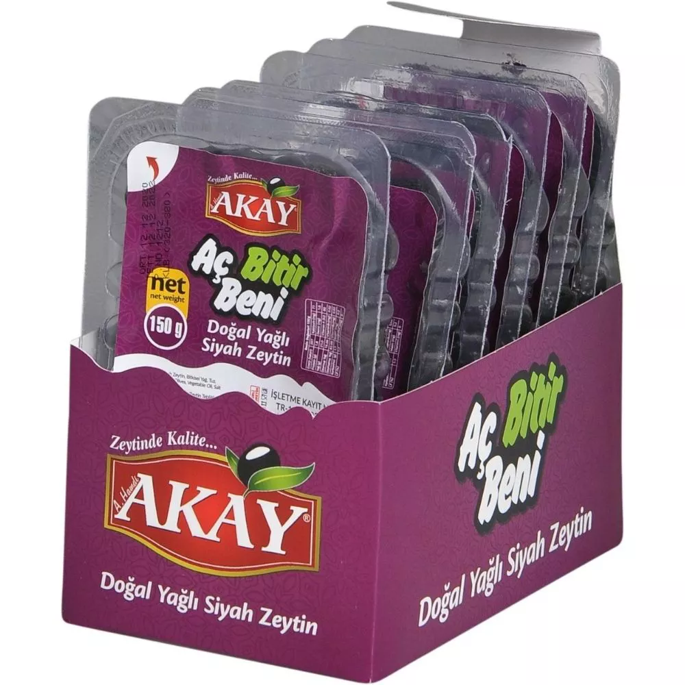 Akay Aç Bitir Beni Siyah Zeytin 150 Gr