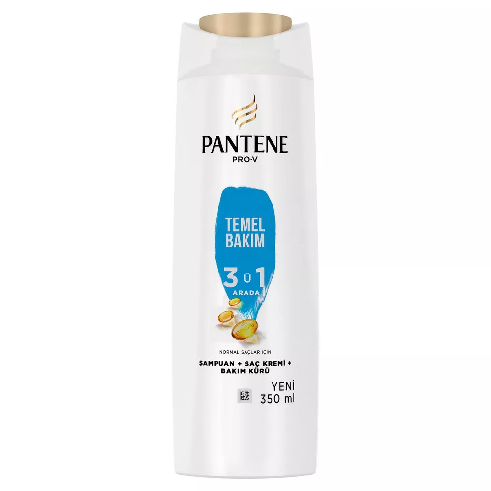 Pantene 350 Ml 3 ü 1 Arada Şampuan Temel Bakım