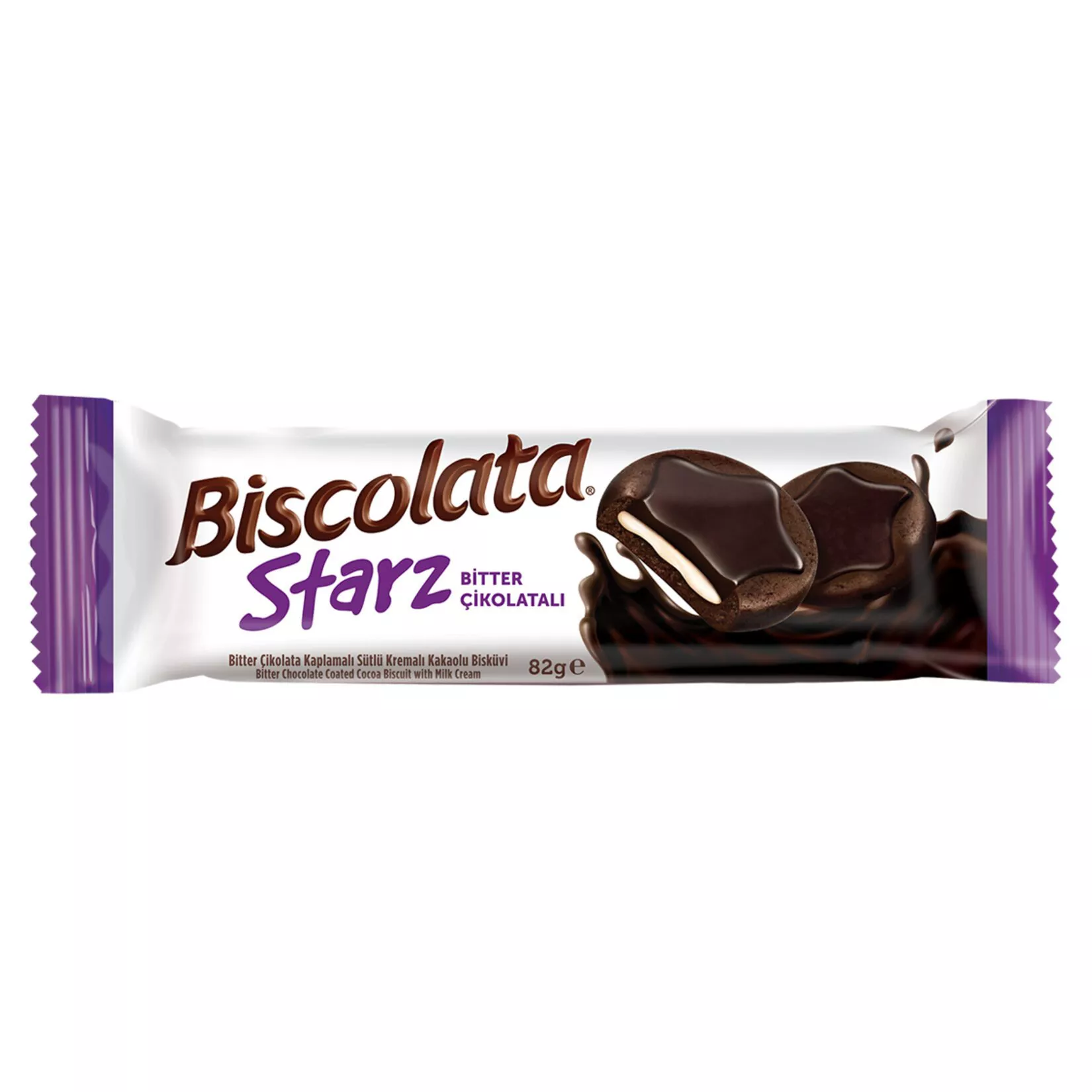 Şölen Biscolata Starz 82 Gr Bitter Çikolatalı